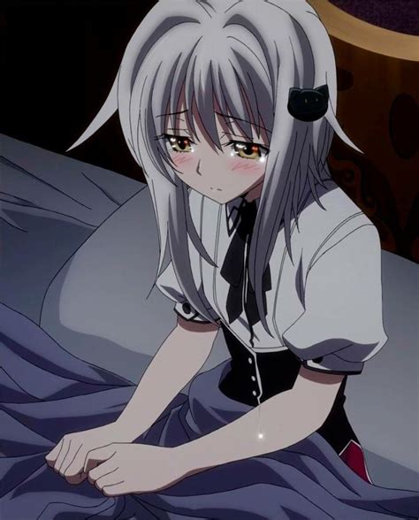 <b>Koneko</b> started to copy Kuroka, but instead of her finger <b>Koneko</b> used to tip of her tongue and pressed it to the head of his cock, lightly and very slowly moving it around by licking it so slowly. . Koneko porn